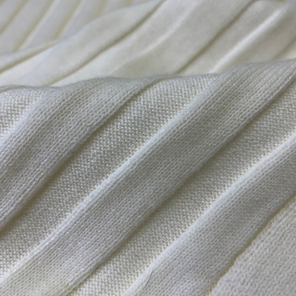 NWT Rails Ashley Cream Ribbed Knit Midi Dress L Sleeveless Split Neck Minimalist - Picture 9 of 16